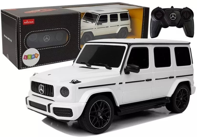 Mercedes AMG G63 1:24 – baltas nuotolinio valdymo automobilis